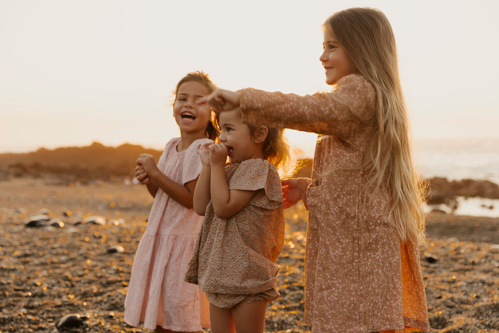 Smock Dress in Caramel Milkyway - printebebe.com
