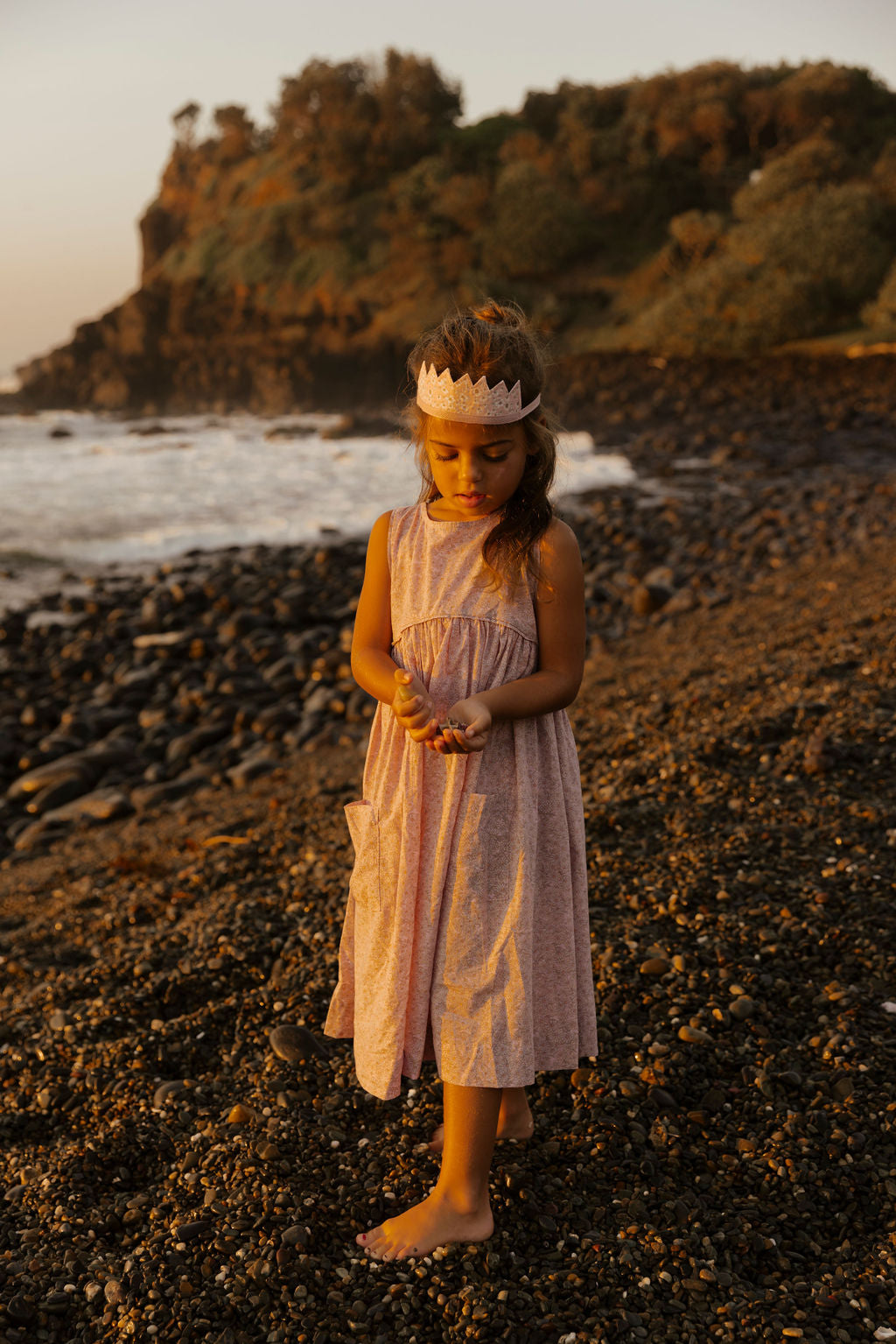 Swirl Dress in Lilac Cottonbuds - printebebe.com