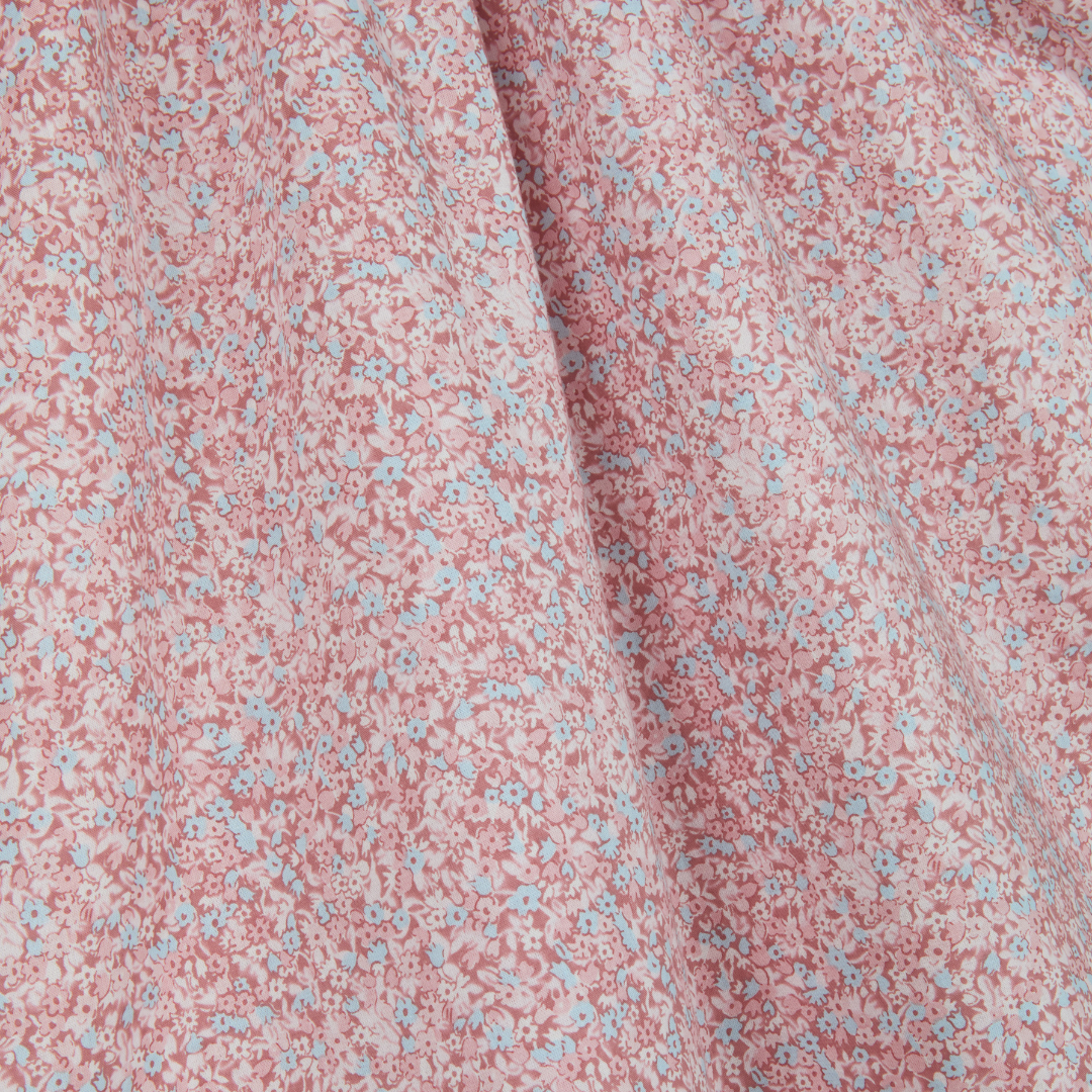 Head Scarf in Rosewater Mini Flower