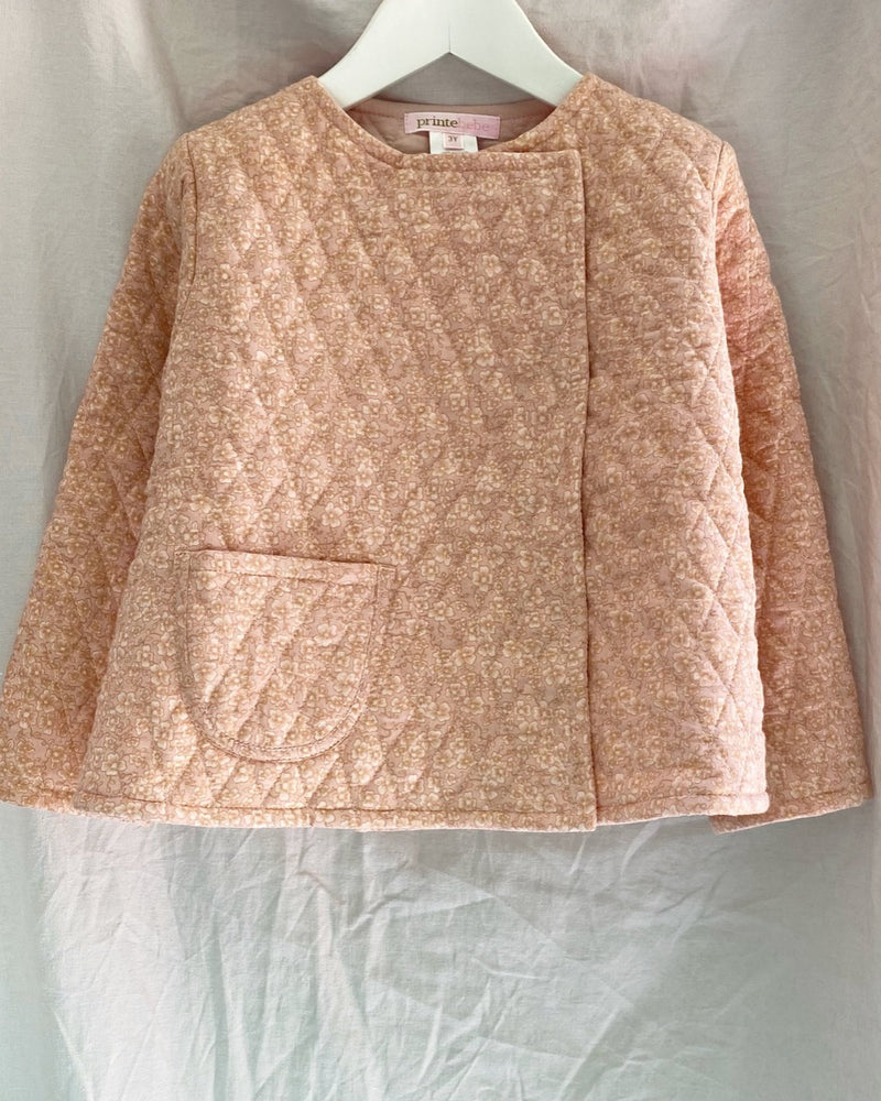 Ruched Skirt in Babyccino Mini Flowers