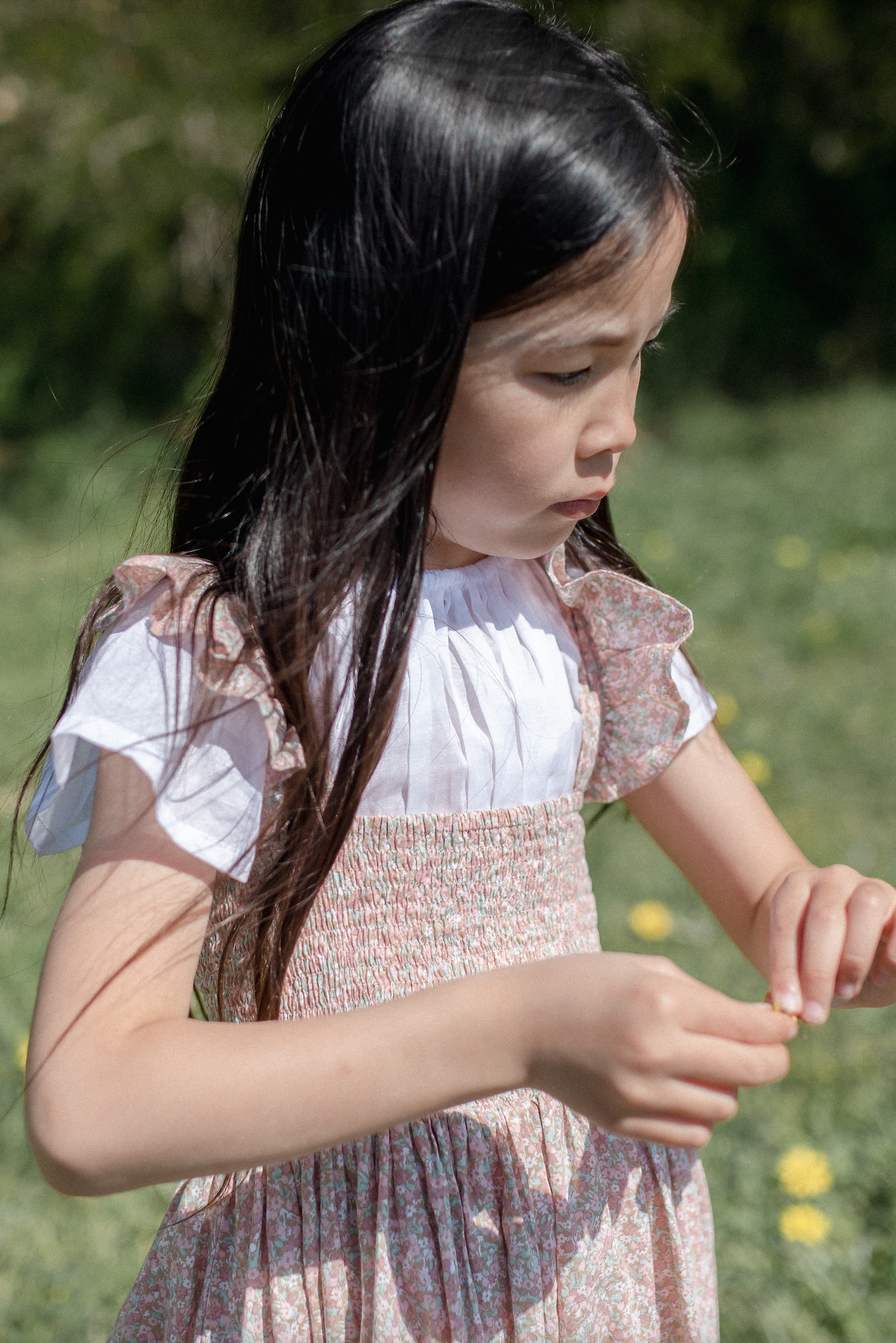 zBonnie Dress in Babyccino Mini Flowers